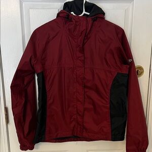 Men's maroon and Black Stearns Raincoat